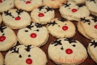 ciasteczka owsiano ananasowe świątecznie z ananasem kruche owsiane mikołaje mikołajki renifery reniferki 