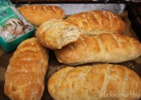 bagietka rozmaryn sól pieczywo