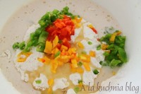 chleb z papryką kolorowy prosty na drożdżach