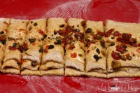 chlebek odrywany oliwki suszone pomidory czosnek drożdże pieczywo chleb