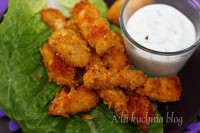 nuggetsy nagetsy domowe nuggetsy pieczone kurczaczki panierka z płatków kukurydzianych dla dzieci zdrowe