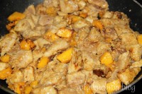 kurczak masło orzechowe dynia ryż szczypior sezam słono - słodkie