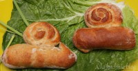 drożdżowe motyle ślimaki parówki dla dzieci ciasto